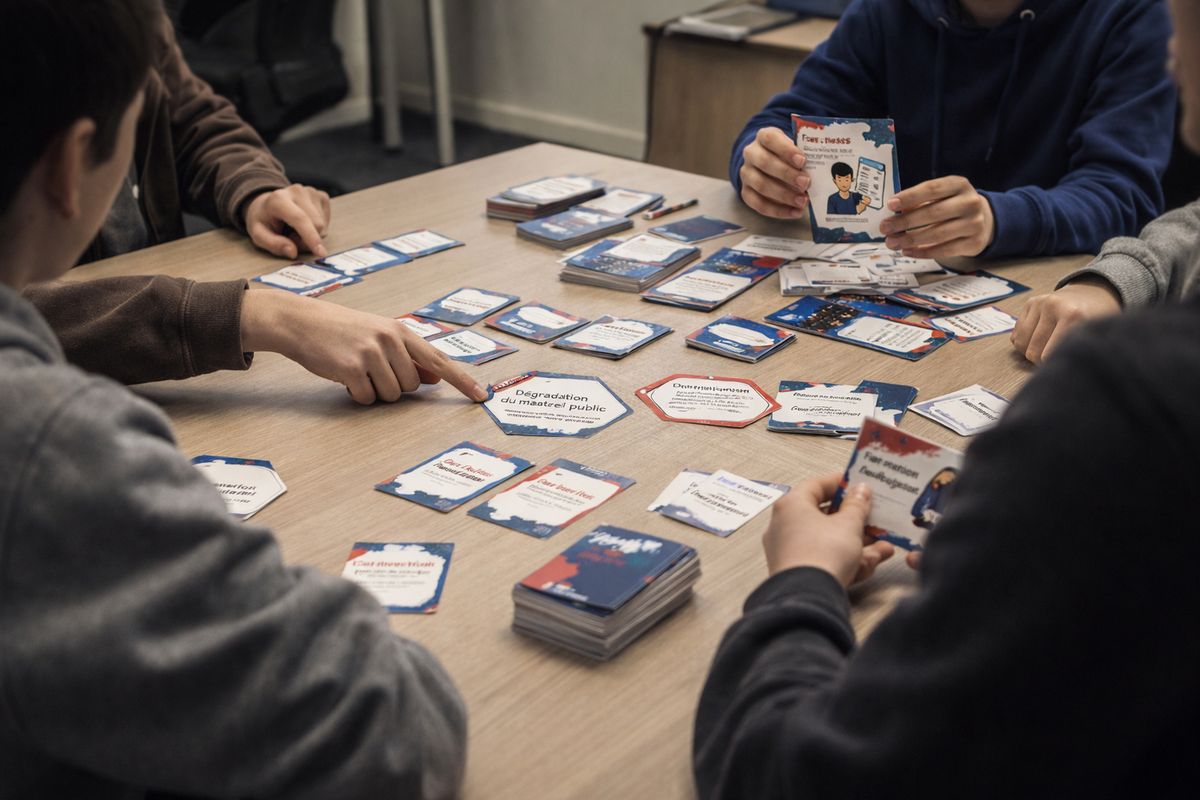Escape game multi-stands avec paliers de difficulté, illustration pédagogie par le jeu
