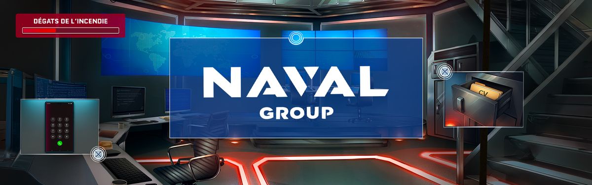 Escape game digital d'enquête cyber Naval Group - décision sous pression