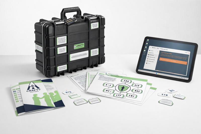 Kit de jeu sur mesure déployé lors d'un événement entreprise