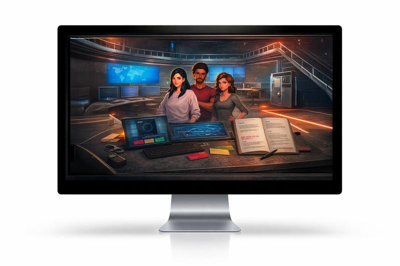 Salle de contrôle Naval Group lors du serious game de sensibilisation cybersécurité